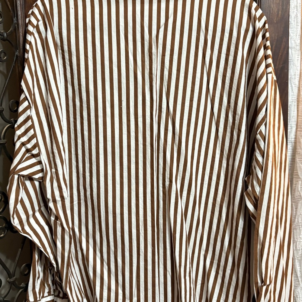 Passport Brown and White Striped Shirt - Picture 4 of 4